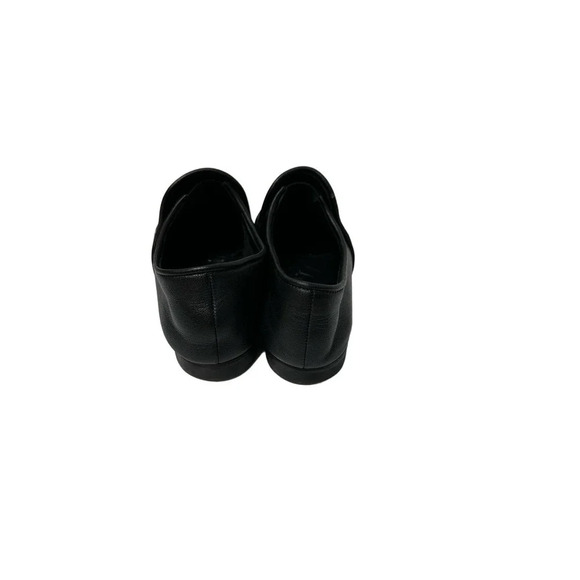 Aquatalia Size 6 Revy Black Leather Slip on Loafers - Picture 3 of 4